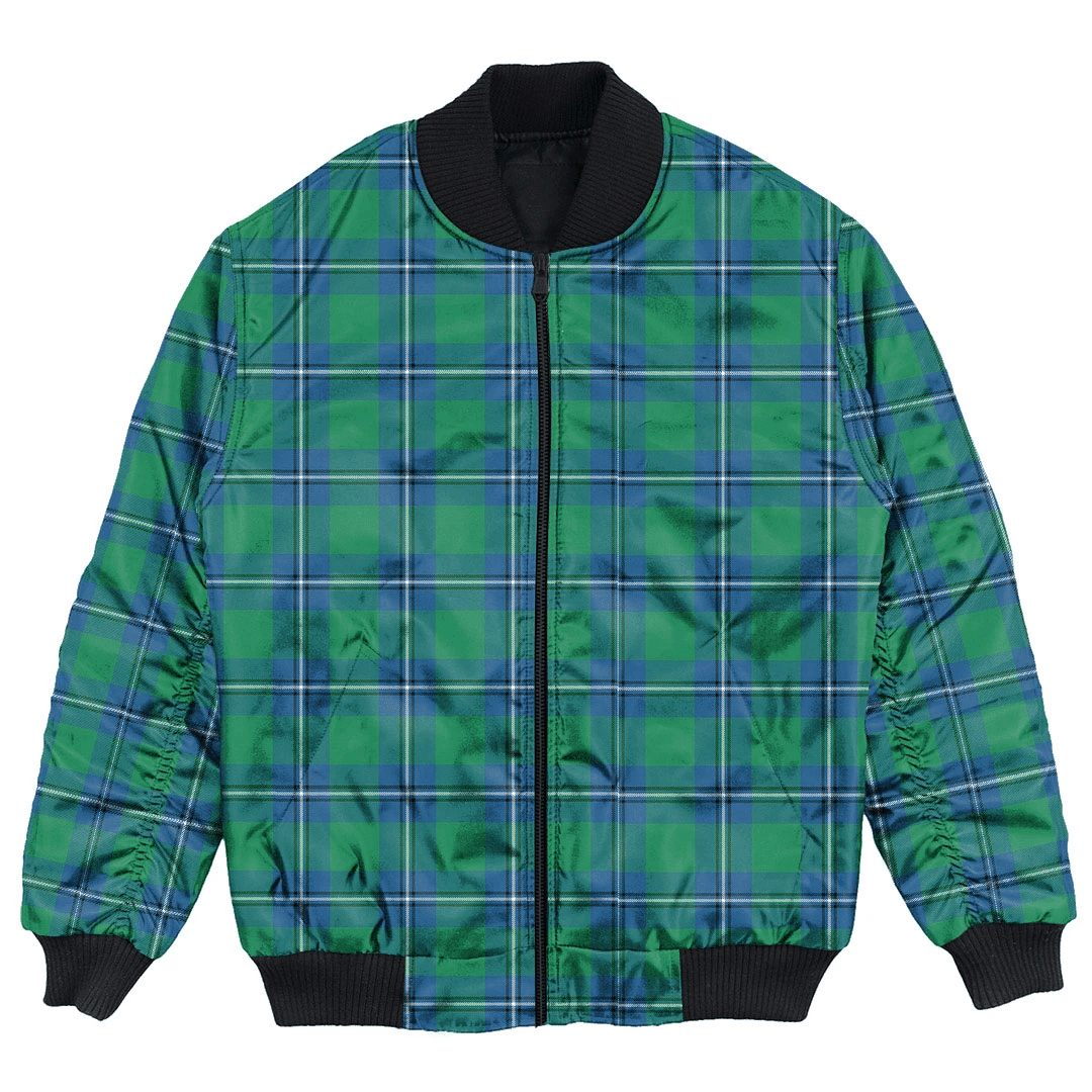 Clan Irvine Ancient Tartan Bomber Jacket WR60 Irvine Ancient Tartan Tartan Bomber Jacket   