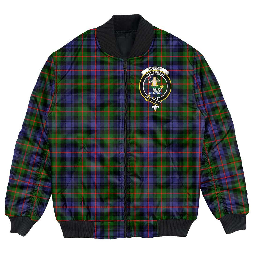 Clan Murray of Atholl Modern Tartan Crest Bomber Jacket AH96 Murray of Atholl Modern Tartan Tartan Bomber Jacket   