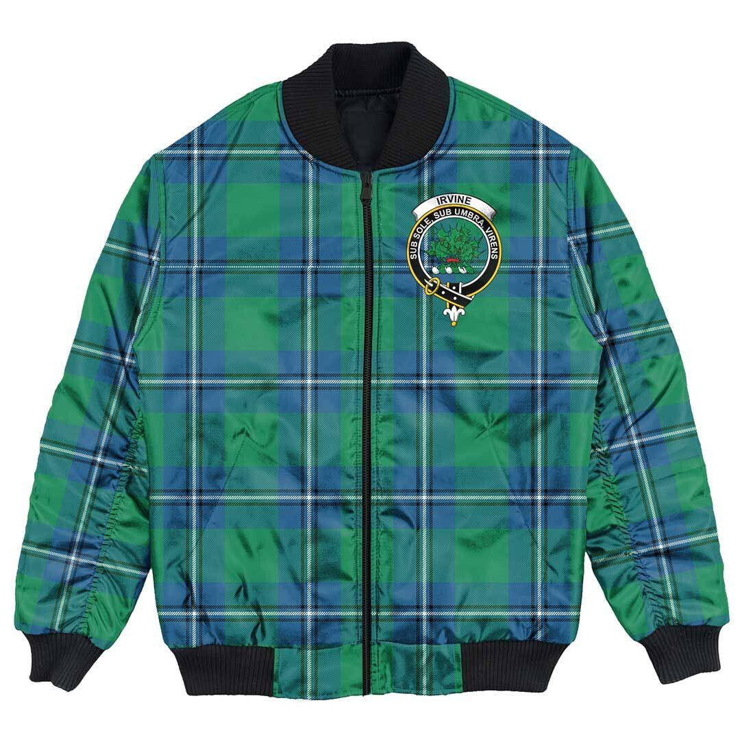 Clan Irvine Ancient Tartan Crest Bomber Jacket YV11 Irvine Ancient Tartan Tartan Bomber Jacket   