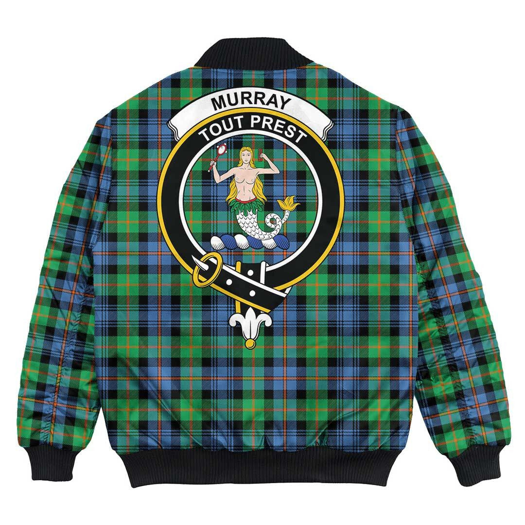 Clan Murray of Atholl Ancient Tartan Crest Bomber Jacket BU35 Murray of Atholl Ancient Tartan Tartan Bomber Jacket   