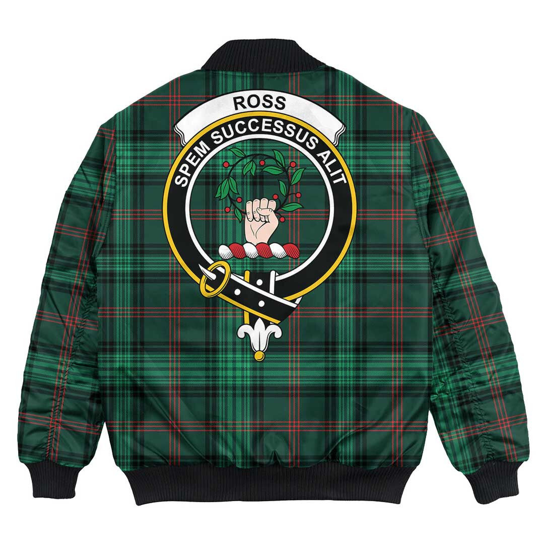 Clan Ross Hunting Modern Tartan Crest Bomber Jacket KS16 Ross Hunting Modern Tartan Tartan Bomber Jacket   