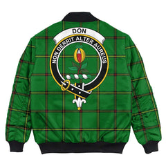 Clan Don (Tribe of Mar) Tartan Crest Bomber Jacket EE18 Don (Tribe of Mar) Tartan Tartan Bomber Jacket   