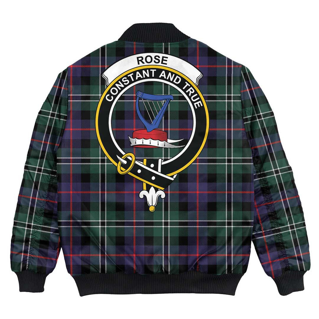 Clan Rose Hunting Modern Tartan Crest Bomber Jacket QZ70 Rose Hunting Modern Tartan Tartan Bomber Jacket   