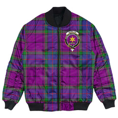 Clan Wardlaw Modern Tartan Crest Bomber Jacket KD96 Wardlaw Modern Tartan Tartan Bomber Jacket   