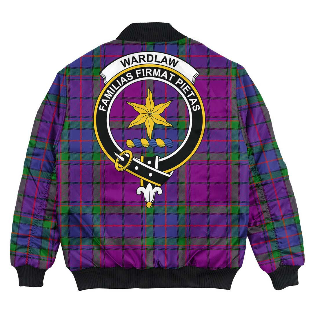 Clan Wardlaw Modern Tartan Crest Bomber Jacket KD96 Wardlaw Modern Tartan Tartan Bomber Jacket   