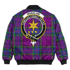 Clan Wardlaw Modern Tartan Crest Bomber Jacket KD96 Wardlaw Modern Tartan Tartan Bomber Jacket   