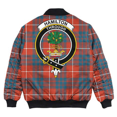 Clan Hamilton Ancient Tartan Crest Bomber Jacket IT53 Hamilton Ancient Tartan Tartan Bomber Jacket   