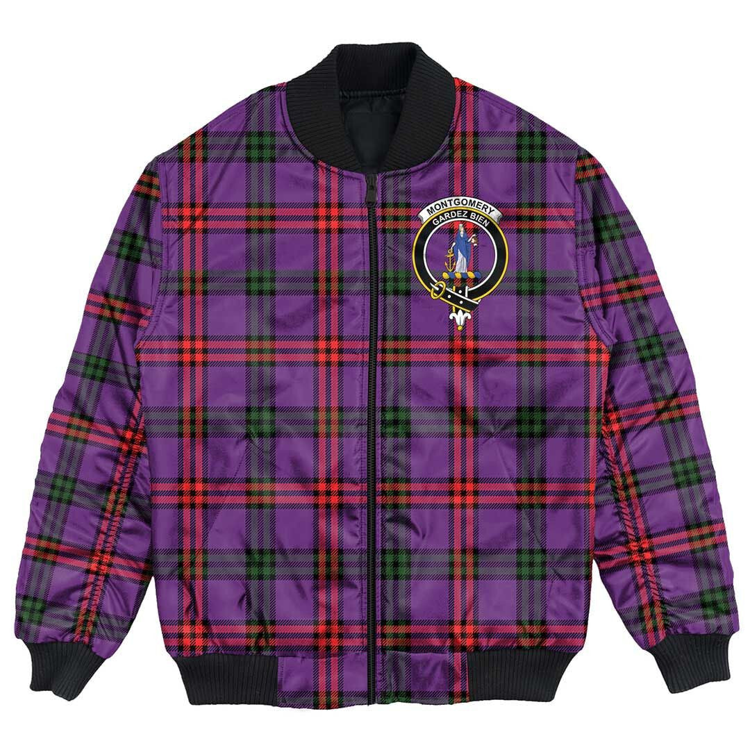 Clan Montgomery Modern Tartan Crest Bomber Jacket KB22 Montgomery Modern Tartan Tartan Bomber Jacket   