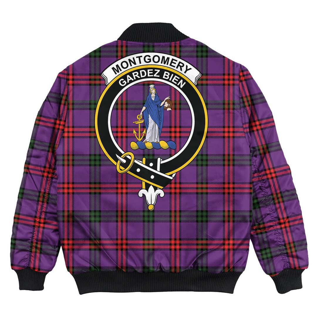 Clan Montgomery Modern Tartan Crest Bomber Jacket KB22 Montgomery Modern Tartan Tartan Bomber Jacket   