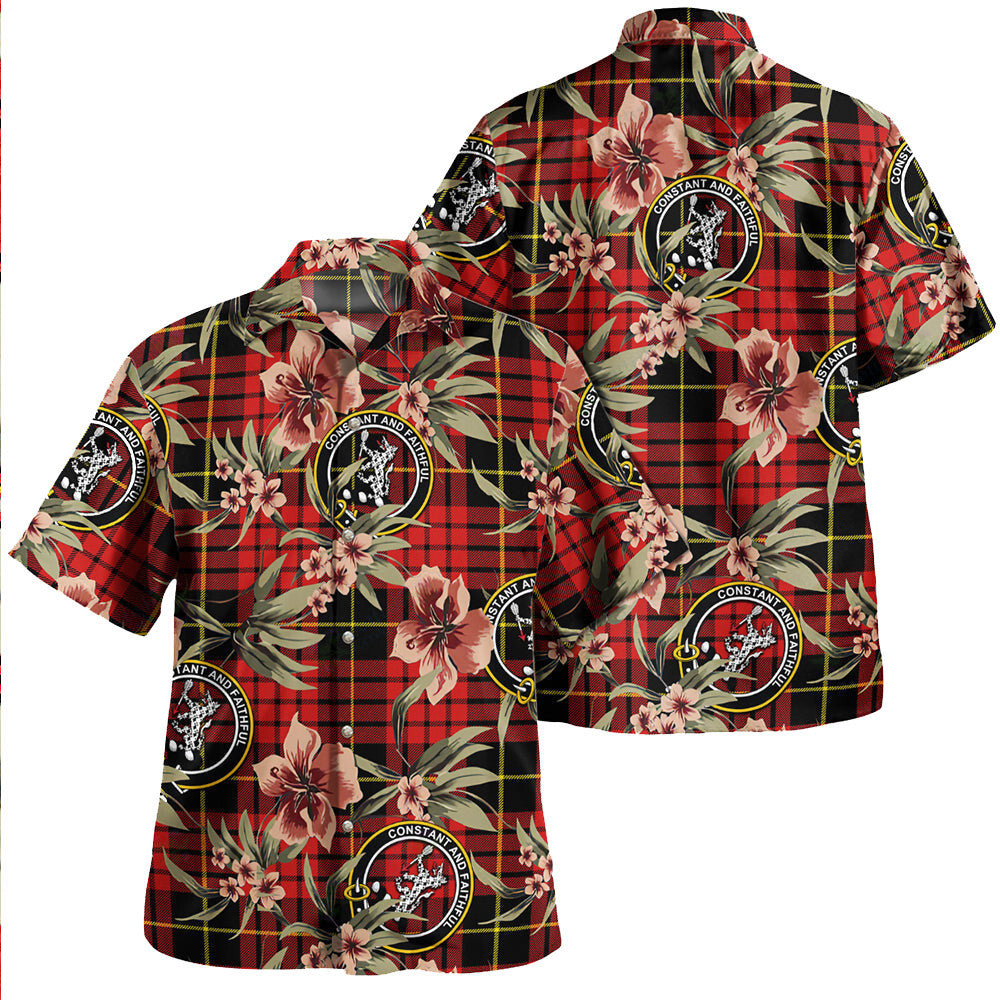 Clan MacQueen Modern Tartan Crest Badge Aloha Hawaiian Shirt Tropical Old Style CD97 MacQueen Modern Tartan Tartan Today   