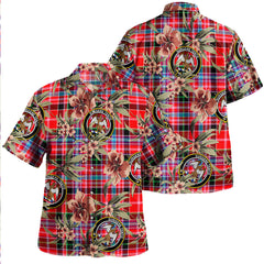 Clan Straiton Tartan Crest Badge Aloha Hawaiian Shirt Tropical Old Style XO61 Straiton Tartan Tartan Today   