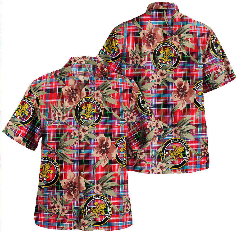 Clan Udny Tartan Crest Badge Aloha Hawaiian Shirt Tropical Old Style SI65 Udny Tartan Tartan Today   