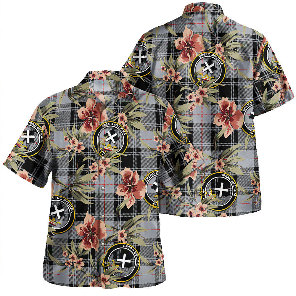 Clan Moffat Modern Tartan Crest Badge Aloha Hawaiian Shirt Tropical Old Style GQ68 Moffat Modern Tartan Tartan Today   