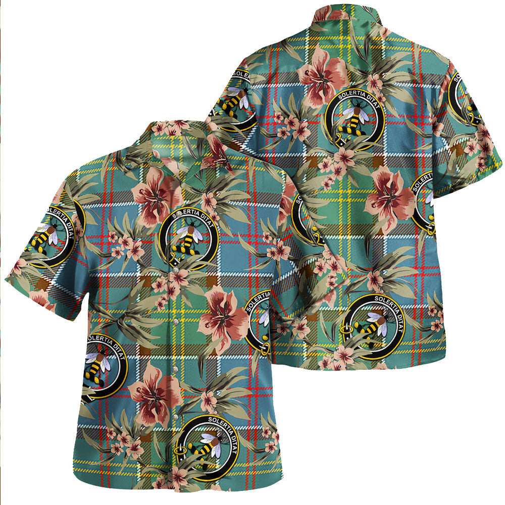 Clan Whitelaw District Tartan Crest Badge Aloha Hawaiian Shirt Tropical Old Style FB66 Whitelaw District Tartan Tartan Today   