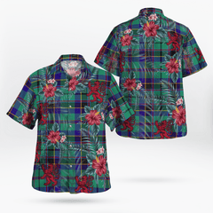 Clan Stevenson Tartan Scottish Lion Hawaiian Shirt WF74 Stevenson Tartan Tartan Hawaii Shirt   