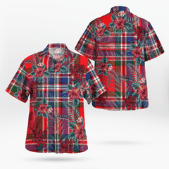 Clan MacFarlane Modern Tartan Scottish Lion Hawaiian Shirt AN66 MacFarlane Modern Tartan Tartan Hawaii Shirt   