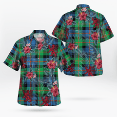 Clan Murray of Atholl Ancient Tartan Scottish Lion Hawaiian Shirt QR57 Murray of Atholl Ancient Tartan Tartan Hawaii Shirt   