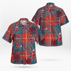 Clan Hamilton Ancient Tartan Scottish Lion Hawaiian Shirt EK38 Hamilton Ancient Tartan Tartan Hawaii Shirt   