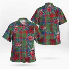 Clan Shaw Green Modern Tartan Scottish Lion Hawaiian Shirt JF58 Shaw Green Modern Tartan Tartan Hawaii Shirt   