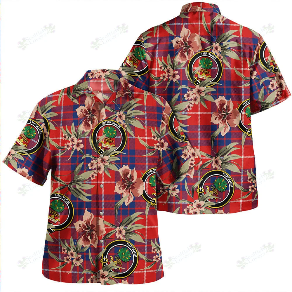 Clan Hamilton Modern Tartan Crest Badge Aloha Hawaiian Shirt Tropical Old Style XS16 Hamilton Modern Tartan Tartan Today   