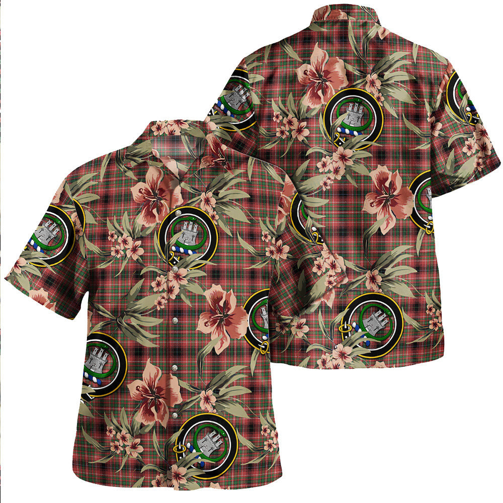 Clan Innes of Cowie Modern Tartan Crest Badge Aloha Hawaiian Shirt Tropical Old Style UV97 Innes of Cowie Modern Tartan Tartan Today   