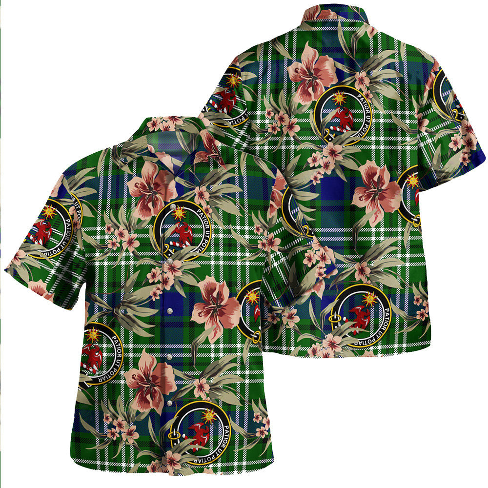 Clan Spottiswood Tartan Crest Badge Aloha Hawaiian Shirt Tropical Old Style GO65 Spottiswood Tartan Tartan Today   