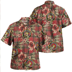 Clan Stewart Royal (Royal Stewart) Weathered Tartan Crest Badge Aloha Hawaiian Shirt Tropical Old Style QX87 Stewart Royal (Royal Stewart) Weathered Tartan Tartan Today   