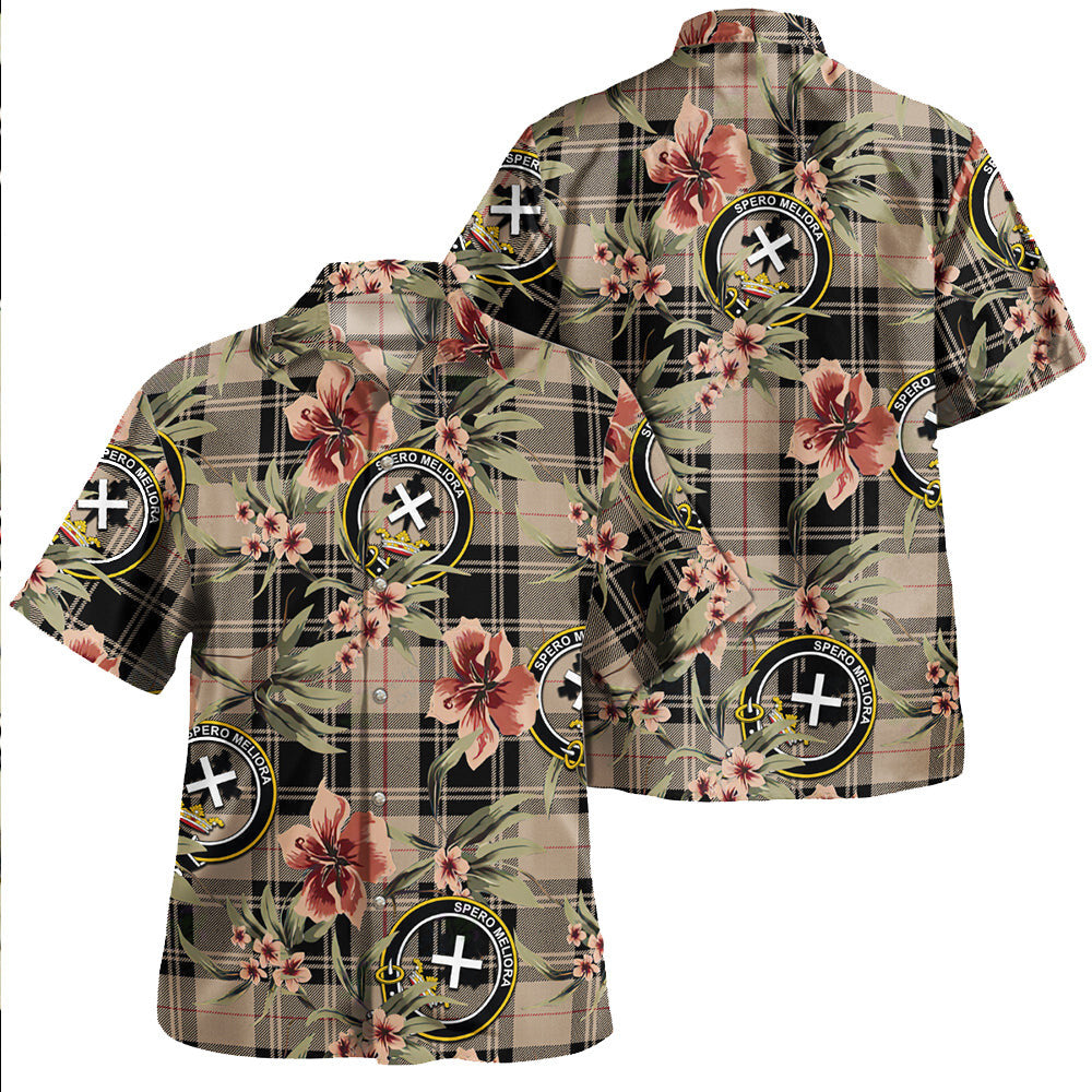 Clan Moffat Weathered Tartan Crest Badge Aloha Hawaiian Shirt Tropical Old Style KF79 Moffat Weathered Tartan Tartan Today   