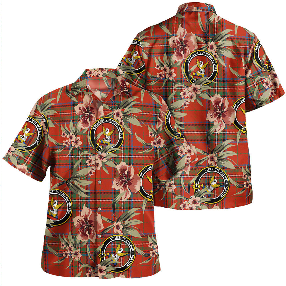 Clan Stewart of Rothesay Ancient Tartan Crest Badge Aloha Hawaiian Shirt Tropical Old Style LK69 Stewart of Rothesay Ancient Tartan Tartan Today   