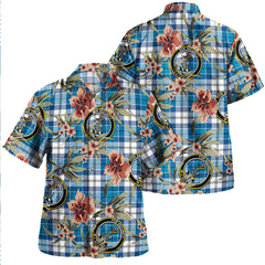 Clan Roberton Tartan Crest Badge Aloha Hawaiian Shirt Tropical Old Style ND81 Roberton Tartan Tartan Today   