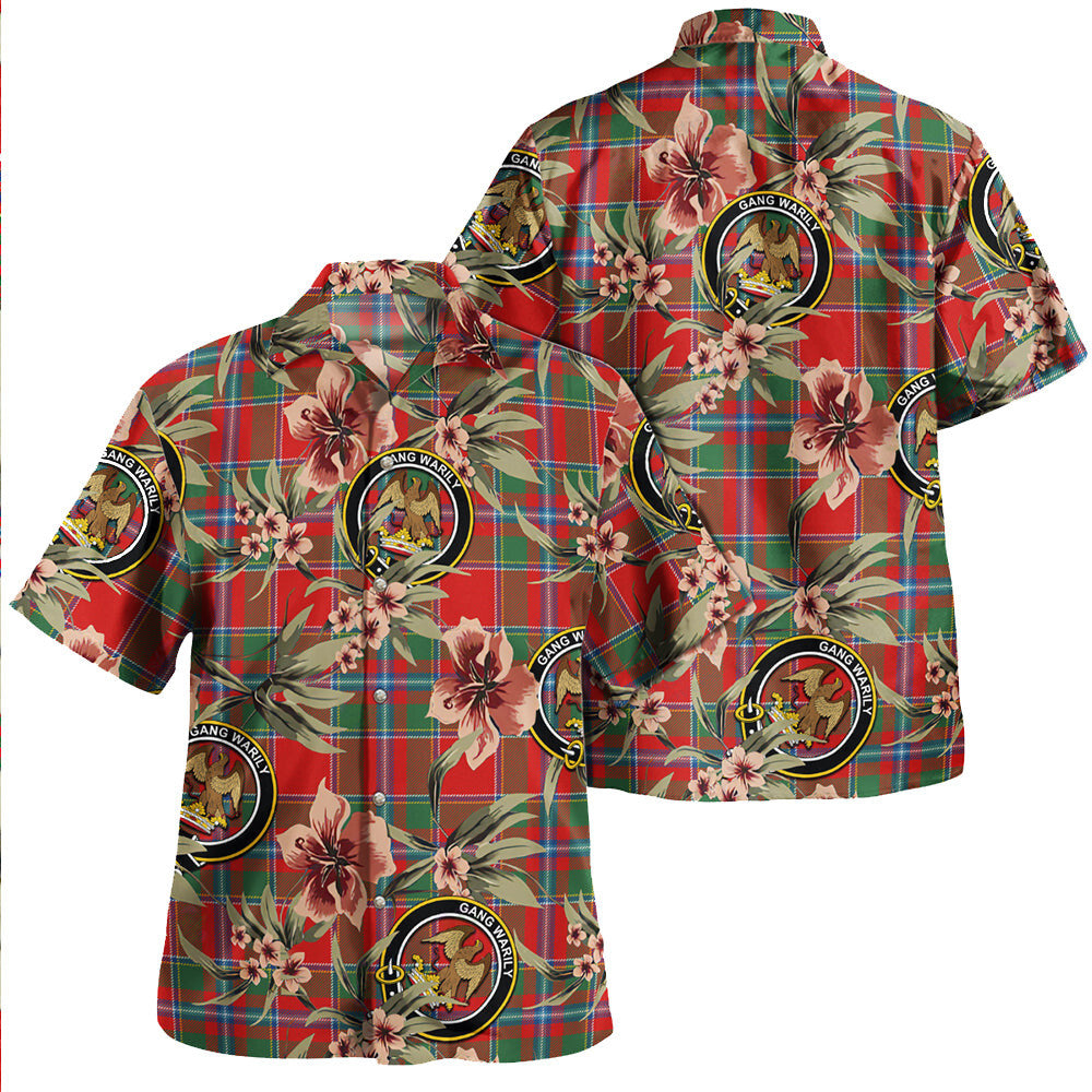 Clan Drummond of Perth Modern Tartan Crest Badge Aloha Hawaiian Shirt Tropical Old Style UP70 Drummond of Perth Modern Tartan Tartan Today   