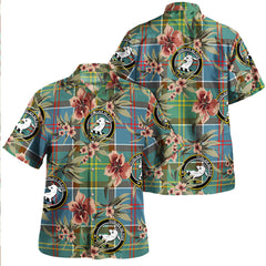 Clan Colville District Tartan Crest Badge Aloha Hawaiian Shirt Tropical Old Style KY48 Colville District Tartan Tartan Today   