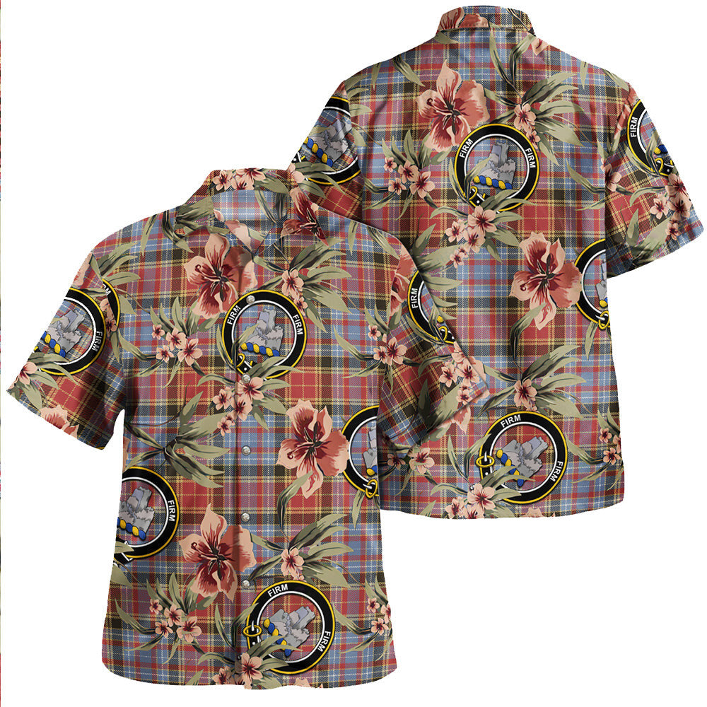 Dalrymple of Castleton Weathered Tartan Clan Crest Badge Aloha Hawaiian Shirt Tropical Old Style CF93 Dalrymple of Castleton Weathered Tartan Tartan Today   