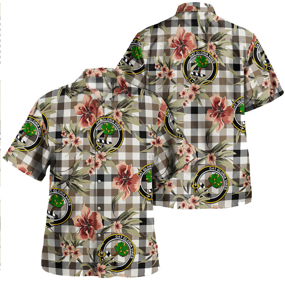 Clan Hogg Ancient Tartan Crest Badge Aloha Hawaiian Shirt Tropical Old Style OY58 Hogg Ancient Tartan Tartan Today   