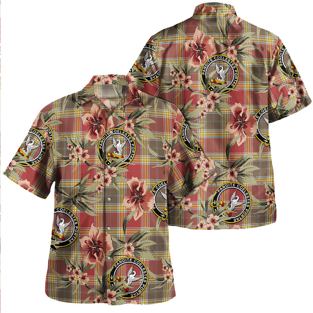 Gibson (Gibbs) Weathered Tartan Clan Crest Badge Aloha Hawaiian Shirt Tropical Old Style KE47 Gibson (Gibbs) Weathered Tartan Tartan Today   