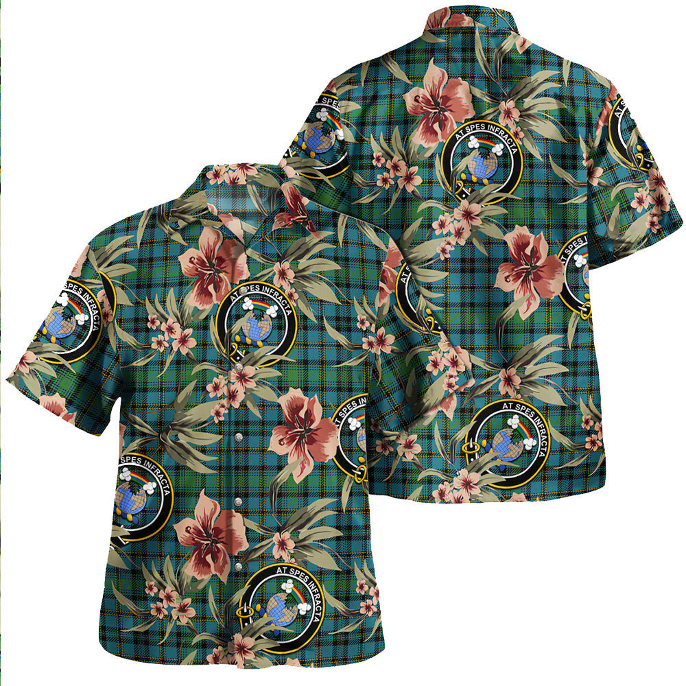 Clan Hope Vere Ancient Tartan Crest Badge Aloha Hawaiian Shirt Tropical Old Style AH44 Hope Vere Ancient Tartan Tartan Today   