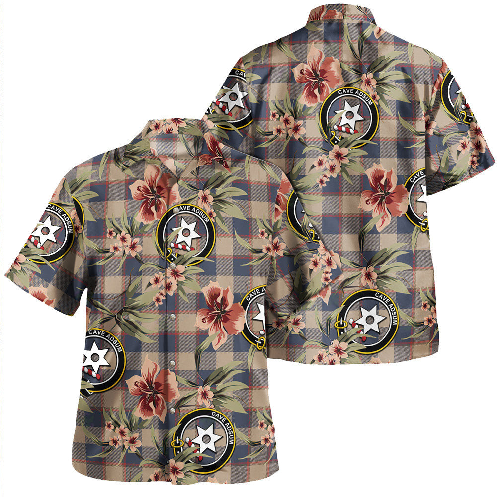 Clan Jardine of Castlemilk Weathered Tartan Crest Badge Aloha Hawaiian Shirt Tropical Old Style XV92 Jardine of Castlemilk Weathered Tartan Tartan Today   