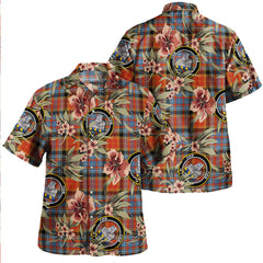 Clan Dalrymple of Castleton Ancient Tartan Crest Badge Aloha Hawaiian Shirt Tropical Old Style EA19 Dalrymple of Castleton Ancient Tartan Tartan Today   