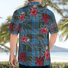 Clan Cockburn Modern Tartan Scottish Lion Hawaiian Shirt XG17 Cockburn Modern Tartan Tartan Hawaii Shirt   