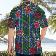 Clan Cockburn Ancient Tartan Scottish Lion Hawaiian Shirt WG80 Cockburn Ancient Tartan Tartan Hawaii Shirt   