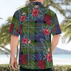 Clan Fergusson Modern Tartan Scottish Lion Hawaiian Shirt PM97 Fergusson Modern Tartan Tartan Hawaii Shirt   