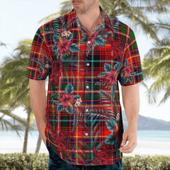 Clan Innes Modern Tartan Scottish Lion Hawaiian Shirt VO57 Innes Modern Tartan Tartan Hawaii Shirt   