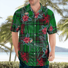 Clan Lundin Tartan Scottish Lion Hawaiian Shirt TK34 Lundin Tartan Tartan Hawaii Shirt   