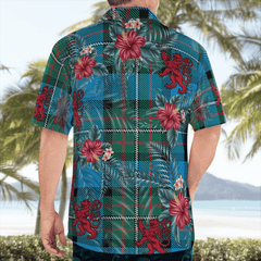 Clan Fergusson Ancient Tartan Scottish Lion Hawaiian Shirt GO44 Fergusson Ancient Tartan Tartan Hawaii Shirt   