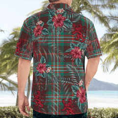 Clan Scott Brown Ancient Tartan Scottish Lion Hawaiian Shirt CR39 Scott Brown Ancient Tartan Tartan Hawaii Shirt   