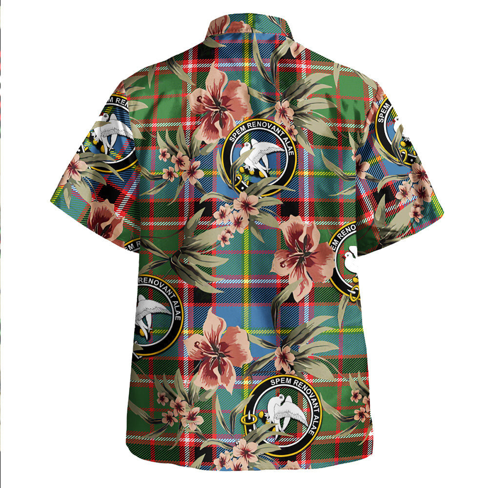 Clan Norvel Tartan Crest Badge Aloha Hawaiian Shirt Tropical Old Style HY21 Norvel Tartan Tartan Today   