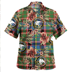 Clan Norvel Tartan Crest Badge Aloha Hawaiian Shirt Tropical Old Style HY21 Norvel Tartan Tartan Today   