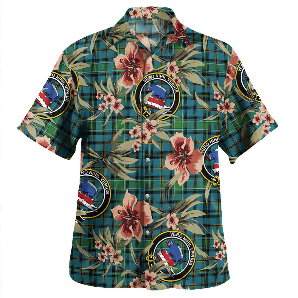 Clan Weir Ancient Tartan Crest Badge Aloha Hawaiian Shirt Tropical Old Style HK17 Weir Ancient Tartan Tartan Today   