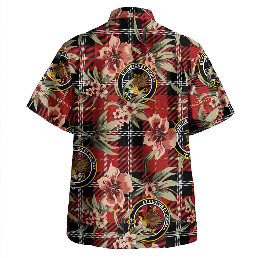 Clan Marjoribanks Modern Tartan Crest Badge Aloha Hawaiian Shirt Tropical Old Style YO47 Marjoribanks Modern Tartan Tartan Today   