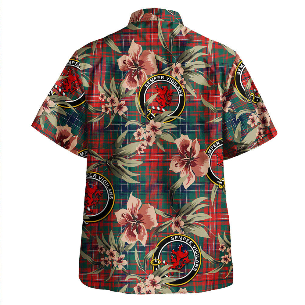 Clan Wilson Modern Tartan Crest Badge Aloha Hawaiian Shirt Tropical Old Style TZ72 Wilson Modern Tartan Tartan Today   